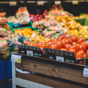 Lebensmittel im Supermarkt